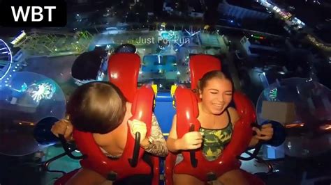 nip slip on slingshot ride|Excellent Nip Slip on Slingshot ride [5:30] .